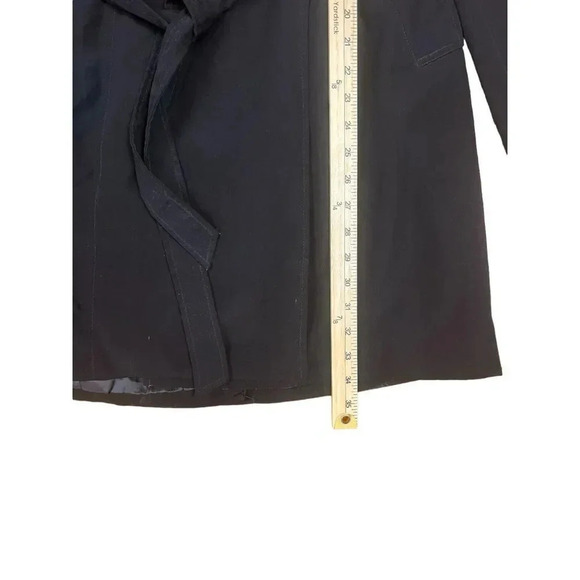 New York & Company Black trench coat - Picture 6 of 16